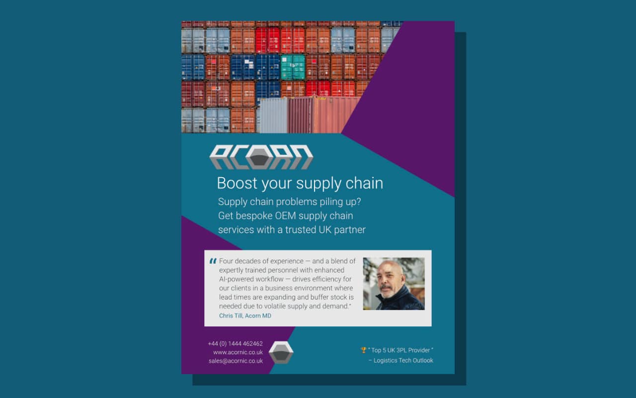 Ad: Supply chain problems piling up? 1
